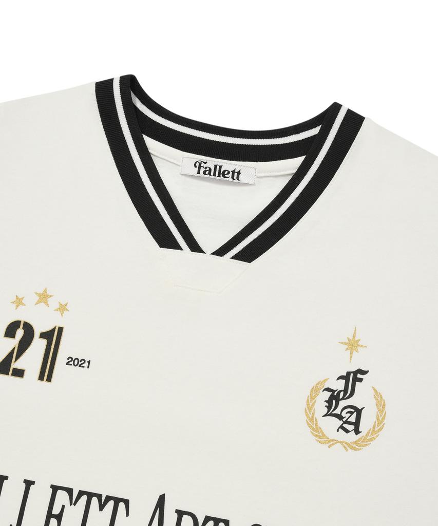 FALLETT Art Club Football Short Sleeve T-Shirt White