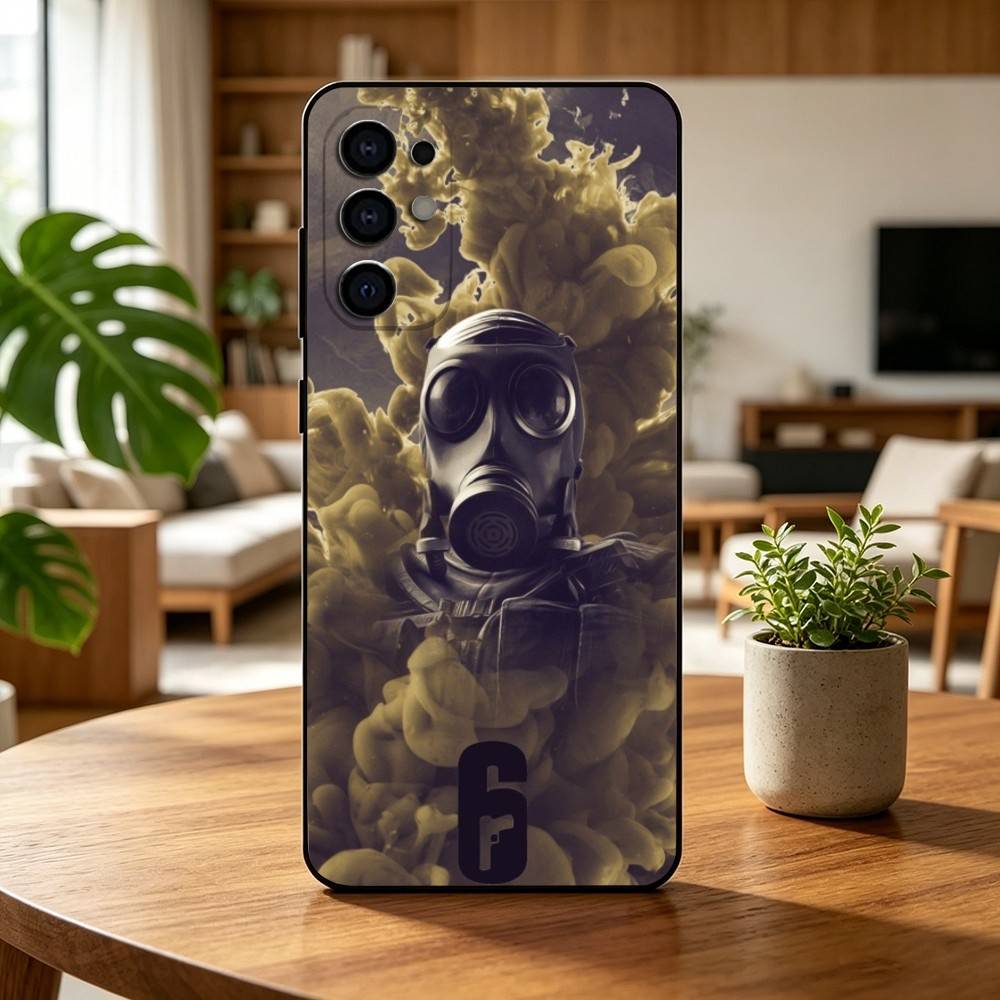 For R-Rainbow S-Six S-Siege  Phone Case For Samsung S25,S24,S21,S22,S23,S30,Ultra,S20,Plus,Fe,Soft Silicone Black Cover