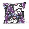 1PC New Sanrio Kuromi Double sided Printed Pillow Cover for Sofa Bedhead Cushion Cover Childrens Gift Anime Cartoon