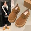 Petite Loafers Cute Slip-On Shoes for Women 2025 New Spring and Autumn Thick Sole Height Increasing Shoes