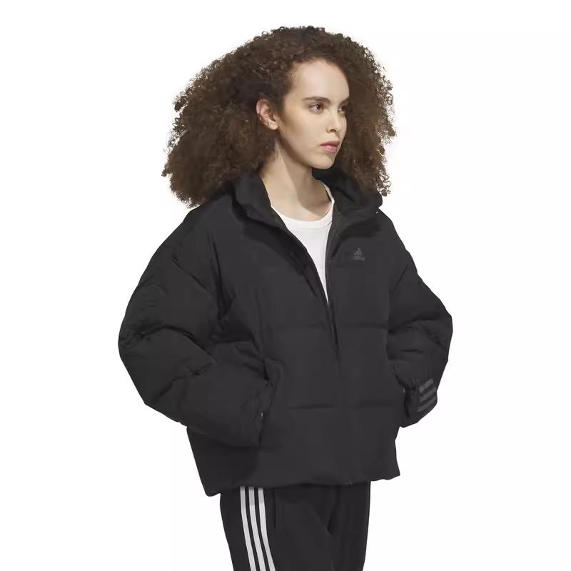 Adidas 600 Fill Power Sport Повседневная теплая куртка-пуховик с капюшоном Женская верхняя одежда Черный IL8940