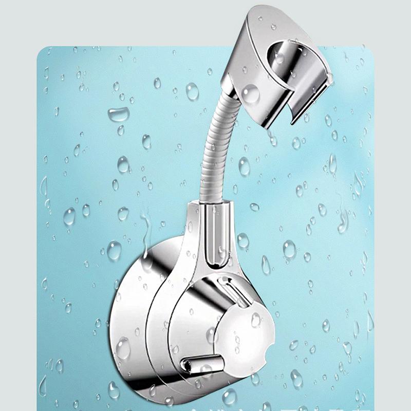 Держатель для душа на присоске Регулируемый держатель насадки для душа Ручной держатель с насадкой Без ударов Многоугольный поворотный кронштейн для душа