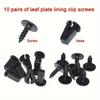 10 Pcs Engine Cover Undertray Splashguard Wheel Arch Torx Screw Retainer Fastener Clips Bolt Universal For VW