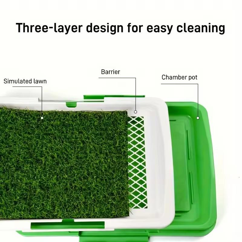 Pet Dog Toilet Artificial Grass Dog Potty Splashproof Washable Reusable Pee Pads Dog Training Toilet Puppy Pad Tray Pet Supplies