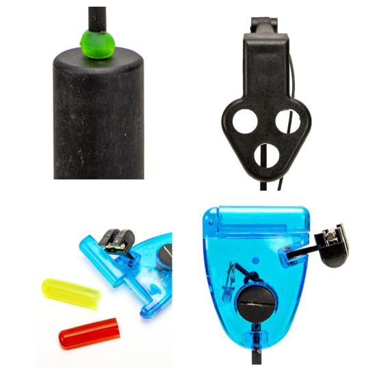 1 Набор сигнализаторов для карповой рыбалки, водонепроницаемые, с мигающими цветными огнями, высокопрозрачный индикатор сигнала