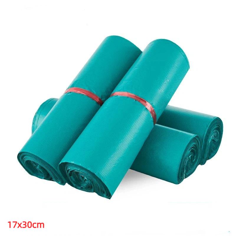 100Pcs Self-Seal Thick Green Poly Mailing Bags Waterproof Plastic Envelopes for Garment Shipping Packaging