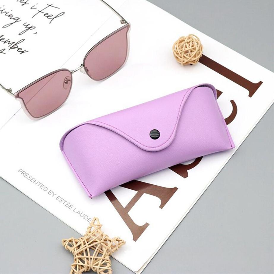 Портативная сумка для очков из ПУ, футляр для солнцезащитных очков, простая однотонная коробка для хранения очков, устойчивая к давлению сумка для солнцезащитных очков