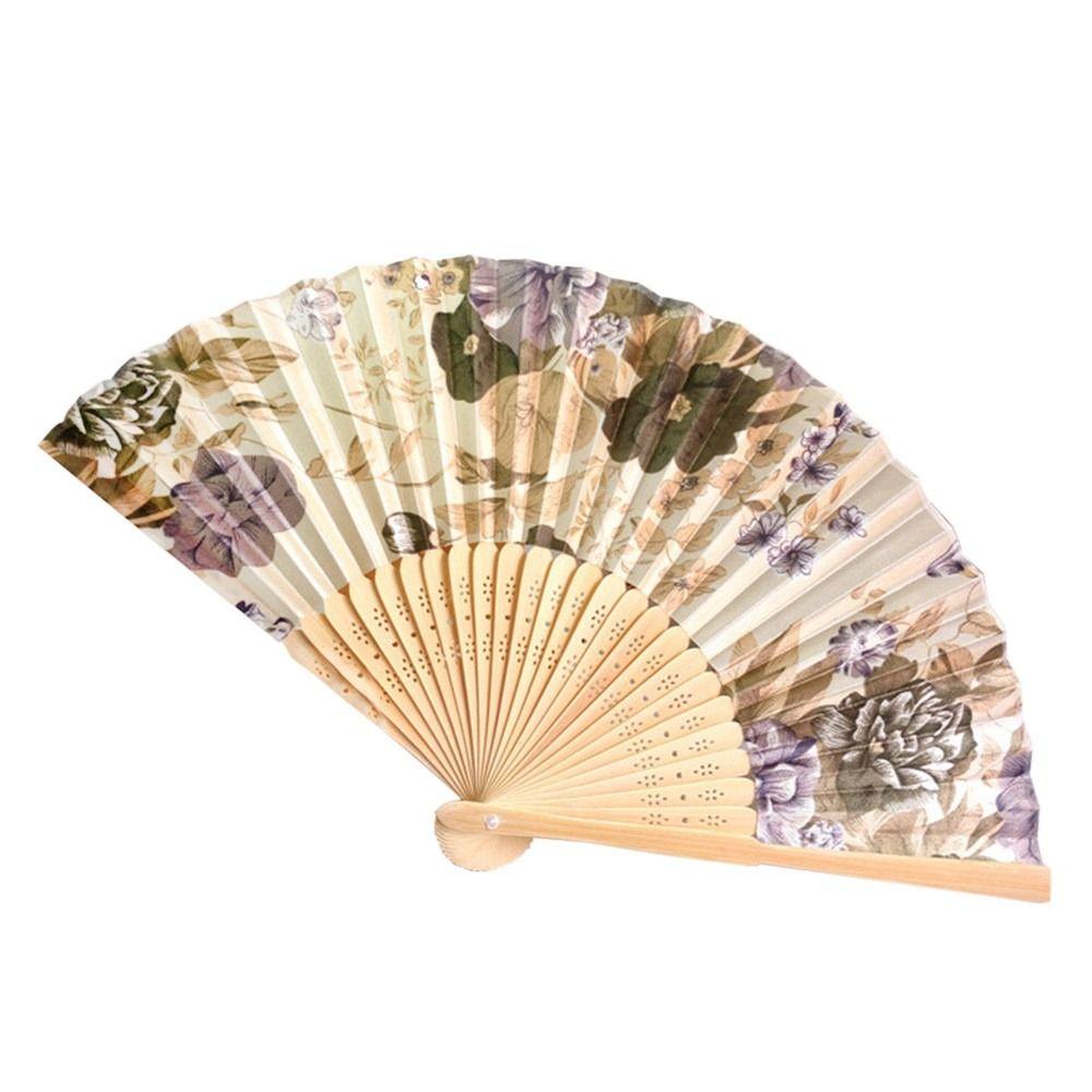 Bamboo Vintage Home Decoration Photography Prop Hand Held Folding Fan Wedding Gifts Ornament Fan