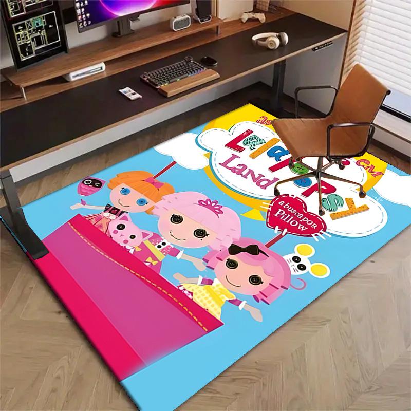 1 шт. Ковер с принтом Lalaloopsy3 для спальни, гостиной, домашнего декора, нескользящий коврик, ковер для прикроватной зоны