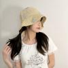 Flat Hat Boho Beach Hat UV Protection Panama Cap Sunscreen Sun Cap Sun Protection Sun Hat Straw Hat