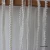 Cottontime Кремовая Сетчатая Лента с Бусинами и Жемчужным Кружевом Декоративные Аксессуары для Одежды