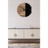 Wooden Modern Wall Clock, Hall Wall Clock, Living Room Wall Clock, Home Gift, 42cm