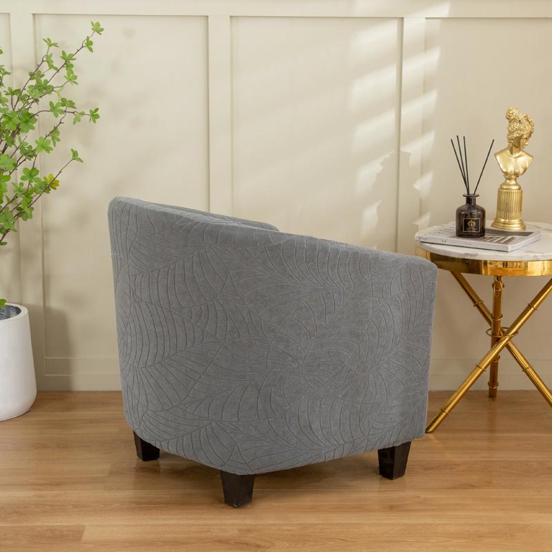 Чехол на клубное кресло, жаккардовый Расслабляющий эластичный чехол в скандинавском стиле, один чехол для клубного дивана для гостиной, эластичный чехол для кресла