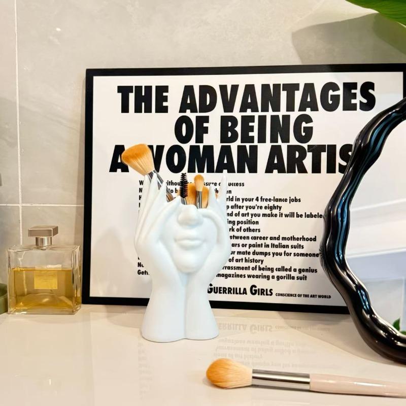 Креативные Офисные Принадлежности в Форме Человеческого Тела - Многофункциональный Настольный Органайзер, Подставка для Ручек, Держатель для Кистей для Макияжа, Декоративный Предмет