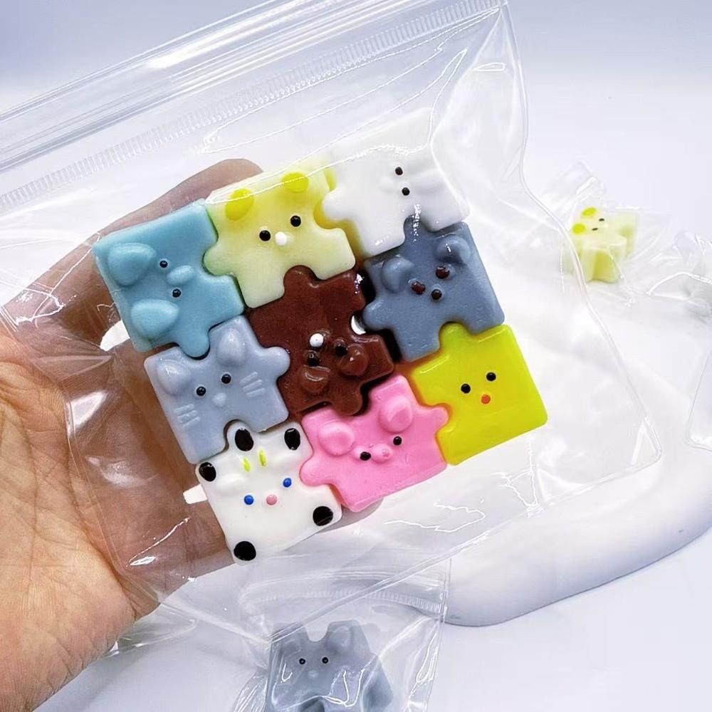 Creamy Soft Puzzle Squeeze Toys Cartoon Animals Pinch Le Toy Decompression Sensory Toy Kids Adults