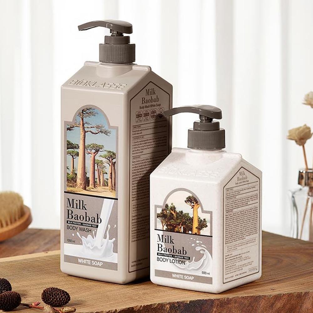 Парфюмированное мыло для душа MILK BAOBAB белое мыло 500мл