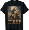 Трамп 2024 Президент Ковбой на Лошади Западная часть США MAGA Унисекс Футболка