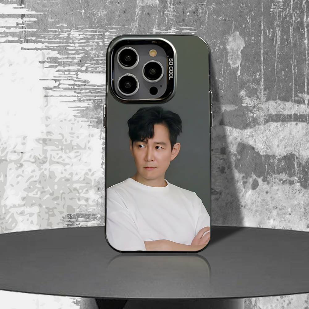 Чехол для телефона L-Lee J-Jung-jae для iPhone 16,15,14,13,12,11,Pro,XS,Max,Plus,Mini,SE4,E Черный Матовый Ударопрочный Чехол