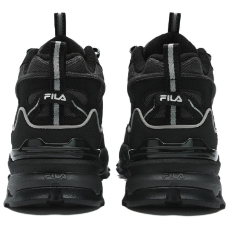 Fila Trek 1S Mid Удобные Универсальные Флисовые Кроссовки с Высоким Верхом Папины Кроссовки Женские кроссовки Черные F12W442113FBF