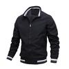 High Quality Casual Jacket Men's Spring and Autumn Sports Solid Color Jacket Men's Size M-5XL Weight 45kg-100kg