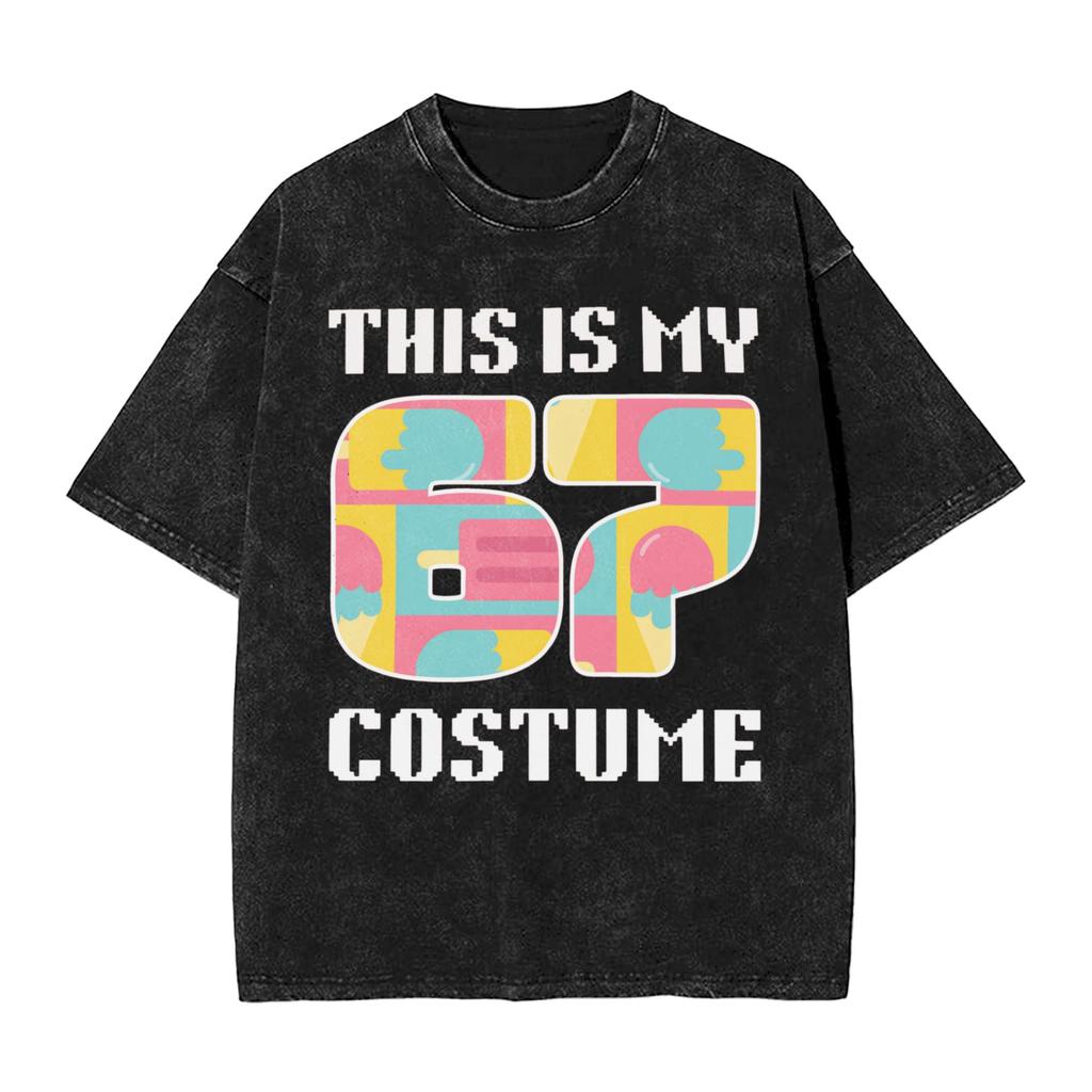 Men T-Shirt 67 Meme Funny Six Seven Christmas 6-7 Meme Santa 6 7 T-Shirts Harajuku Summer Tee Shirt Streetwear Print Casual Tops