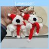 Adorable West Highland Terrier Plush Keychain Cute Couple Bag Charm Doll Toy