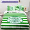 Celtic FC 3pcs Bedding Set Duvet Cover Closure Includes 1 Duvet Cover & 2 Pillowcases for All Seasons Bedroom Home Dorm Decor