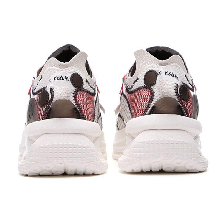 Anta Keith Haring X Seeed Zero Boundary Sports Running Shoes Men Running Shoes White Red 112138811-5