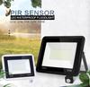 LED Floodlight PIR Motion Sensor 220V 10W 20W 30W 50W 100W Cold Warm White Reflector Waterproof IP66 Outdoor Induction Lighting