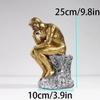 Creative Thinker Sitting Resin Sculpture Kawaii Thinker Doll Toy Thinker Desk Craft  Bedroom