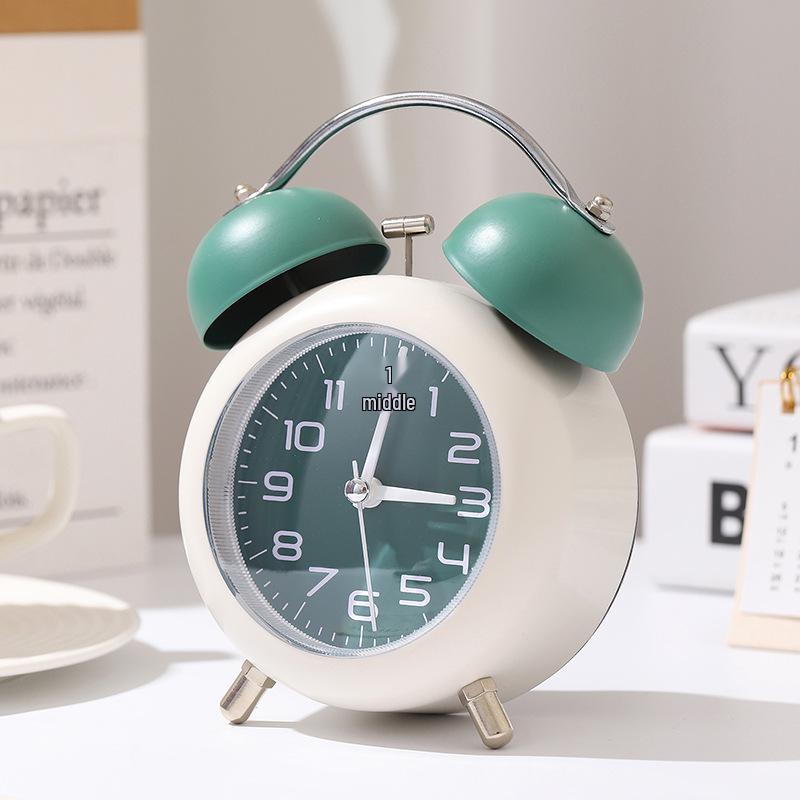 Супер громкий мультяшный металлический настольный будильник - тихий, креативный цифровой будильник