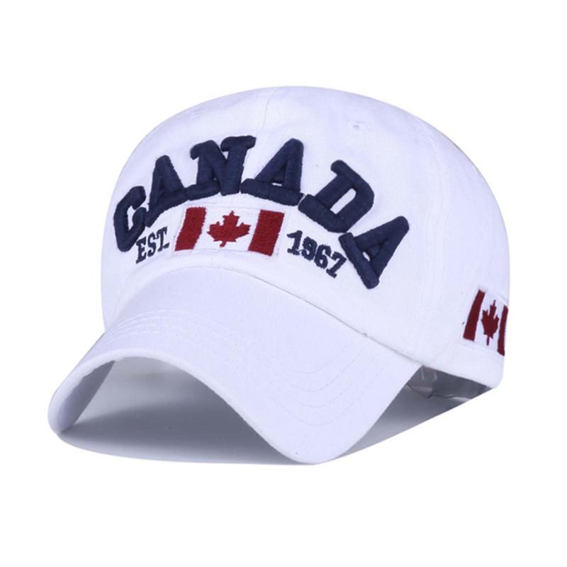 Модная хлопковая бейсболка Canada с флагом Канады, бейсболка Snapback, регулируемые мужские бейсболки Gorras