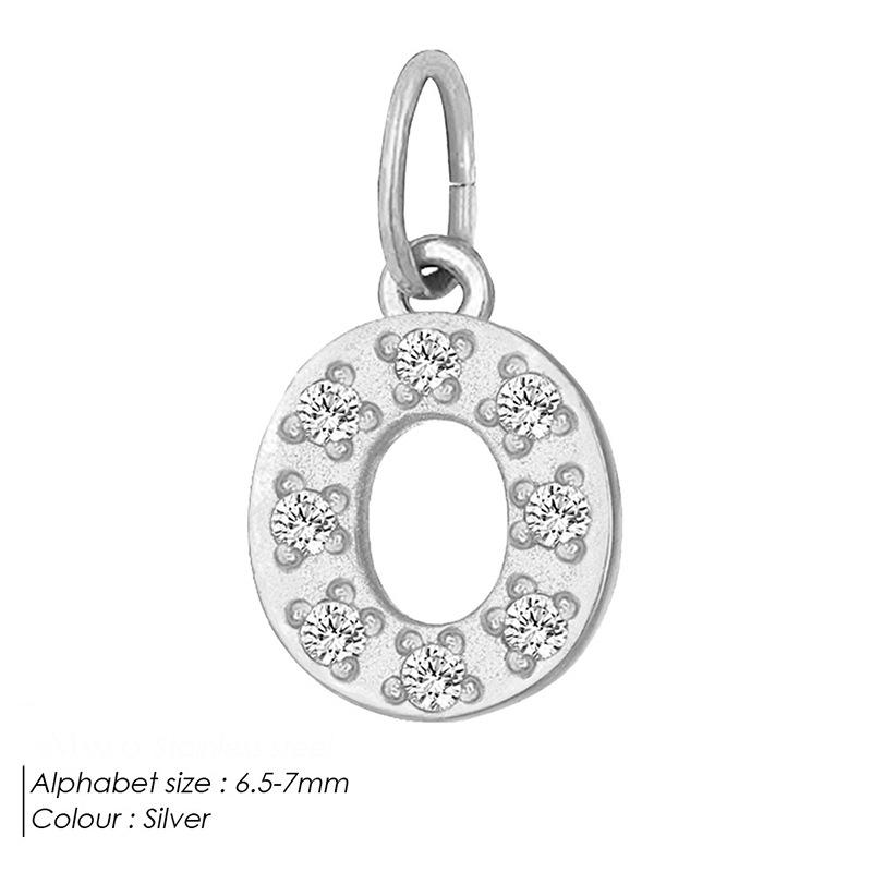 Европейская и американская подвеска-буква из нержавеющей стали, полностью инкрустированная бриллиантами, с вариантами ожерелья и браслета из циркония для самостоятельной сборки