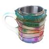 Delicate Resin Book Coffee Mug with Handle for Adults and Seniors Classical Elegant Drinkware for Coffee Teas Milk