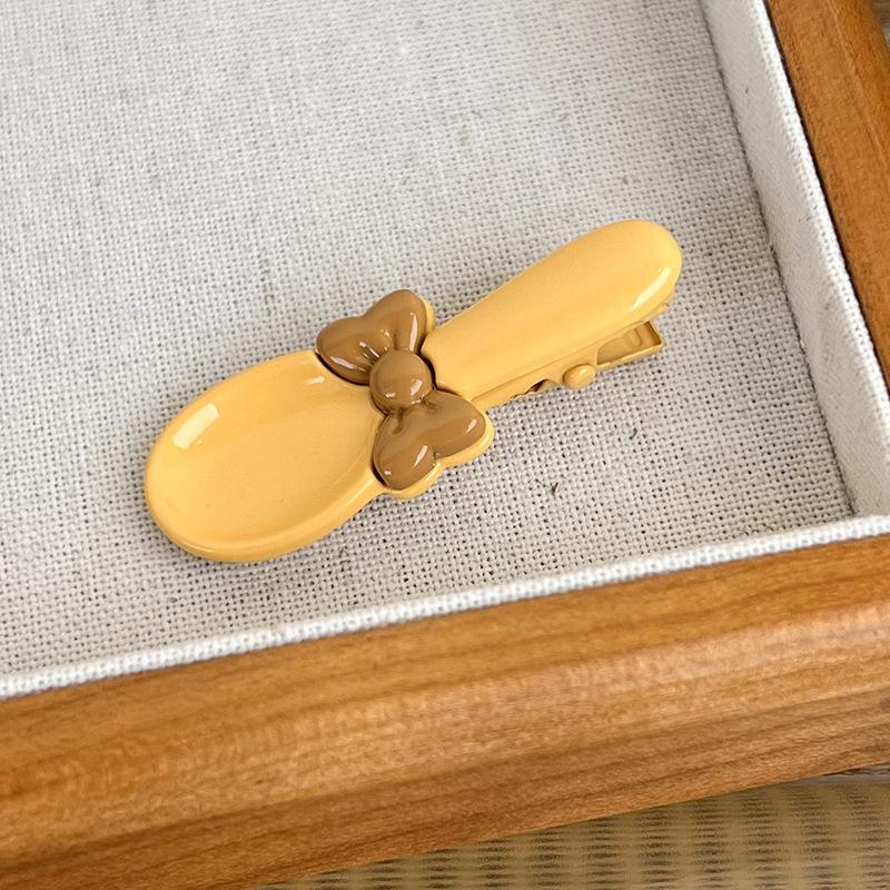 UXSL Новые милые и забавные креативные заколки для волос, красочные заколки-бантики, заколки для волос в виде суповых ложек для женщин, девушек, заколки-автоматы, модные аксессуары для волос