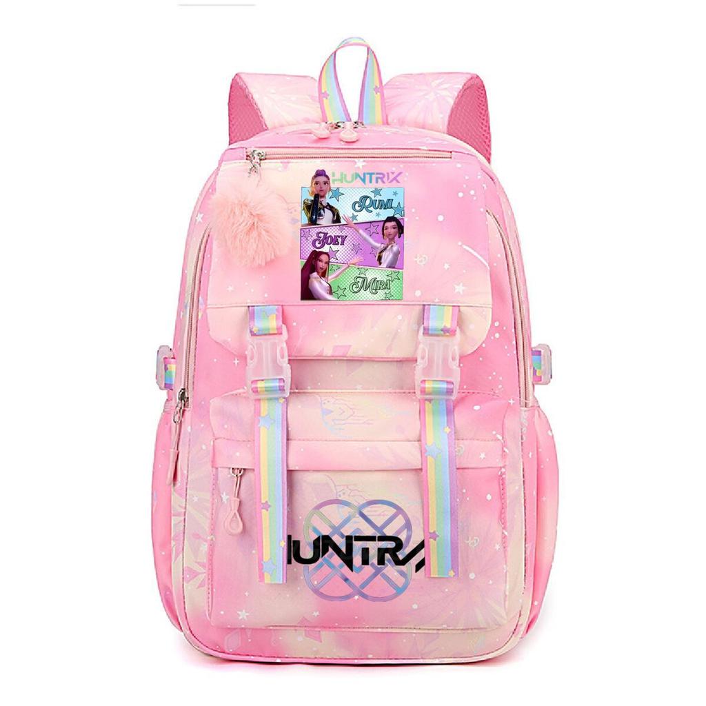 Animation Cartoon Peripheral Printing Korean Version Trend Burden Reduction Backpack Large Capacity Student Leisure Bag