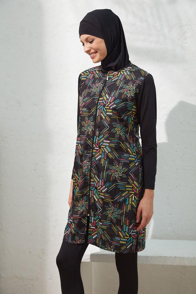 Женский Мусульманский Скромный Исламский Полный Чехол Буркини Пляжный Купальный Костюм Купальники Хиджаб Пляжная Одежда Купальник