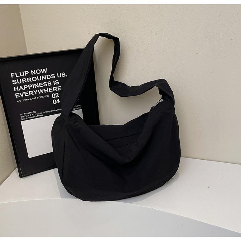 Нейлоновая тканевая сумка-мессенджер новая универсальная сумка-пельмень простая универсальная большая вместимость классная сумка через плечо