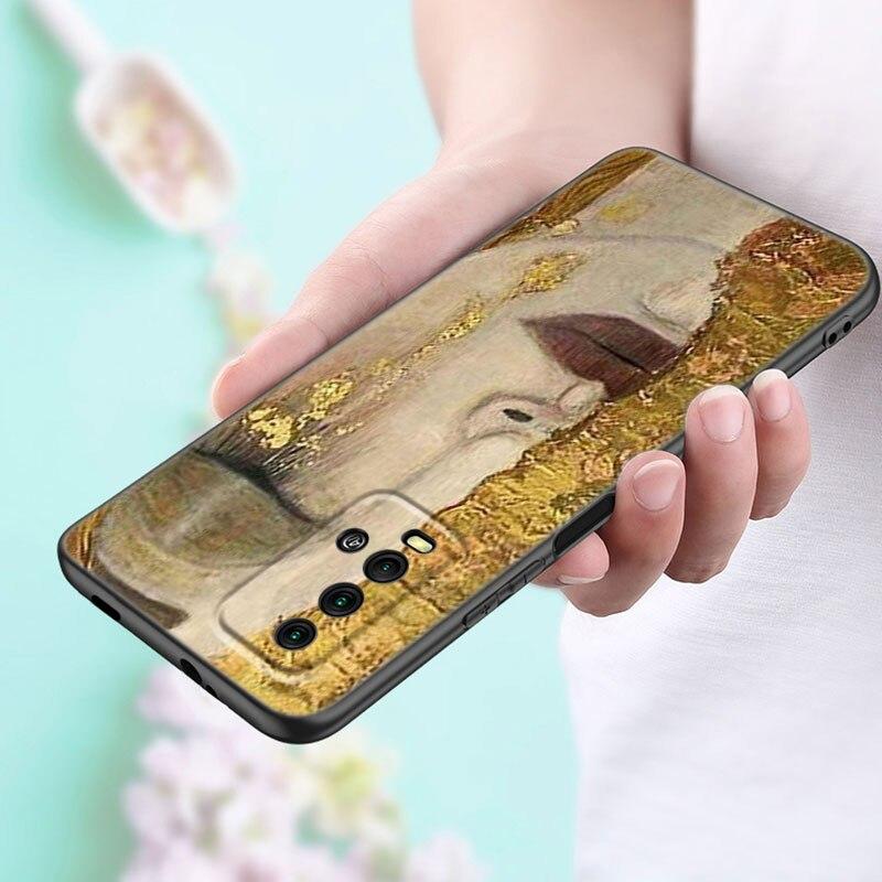 Чехол для телефона «Густав Климт Kiss Art» для Xiaomi Redmi Note 11 10 9 8 Pro 11T 5G 10T 10S 9S 9T 9i 9C 9A 8T, мягкий черный чехол из ТПУ