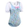[LittleForBig] Adult Romper with H-Shaped Layering and Double Collar, "Little Cutie" Zoo Cotton Pajamas, Size L