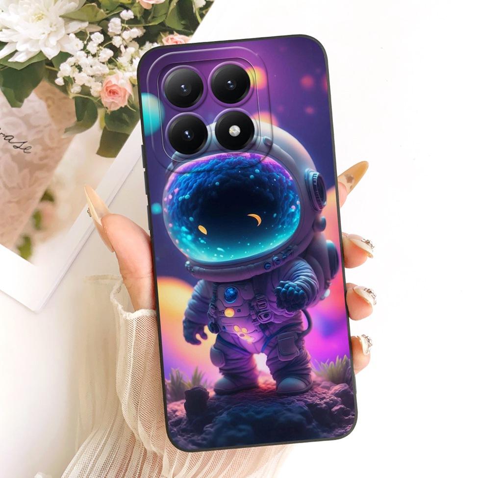 Чехол для Xiaomi 15T 5G Чехол Силиконовый Роскошный Модный Цветы Кавайный Милый Расписной Ударопрочный Чехол для Телефона 25069PTEBG