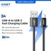 EAGET USB Type C Cable Fast Charging 66w 3A Charging Data Cable With/redmi/poco/honor/oppo/vivo/oneplus Phone Charger,Lead 2m 1m/Android