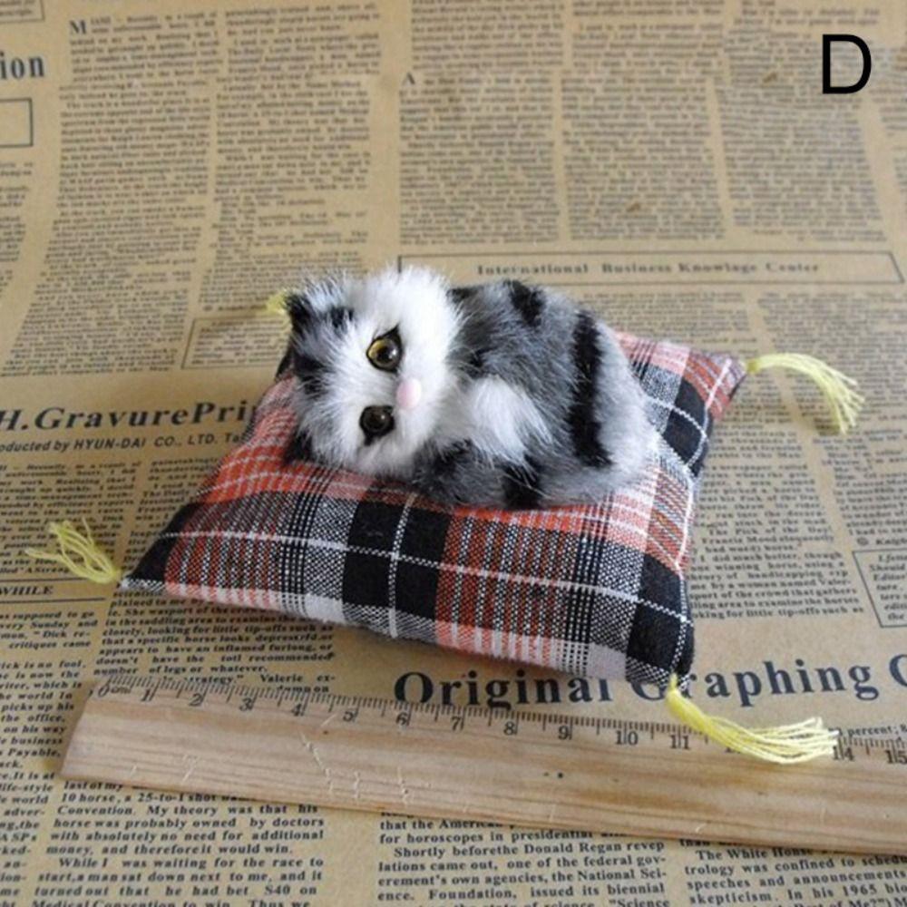 Birthday Gift Creative Creative Decoration Cat Ornaments Simulation Cat Plush Cats Fake Cats