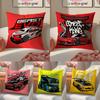 Classic Handsome Sports Car Prints Pillow Case Comfort Sofa Bed Silky Elegant Invisible Zipper Decorative Cushion Cover