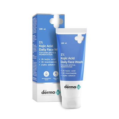 The Derma Co Очищающее средство для лица с 1% койевой кислоты, 100 мл. Набор для борьбы с темными пятнами, пигментацией и осветления кожи
