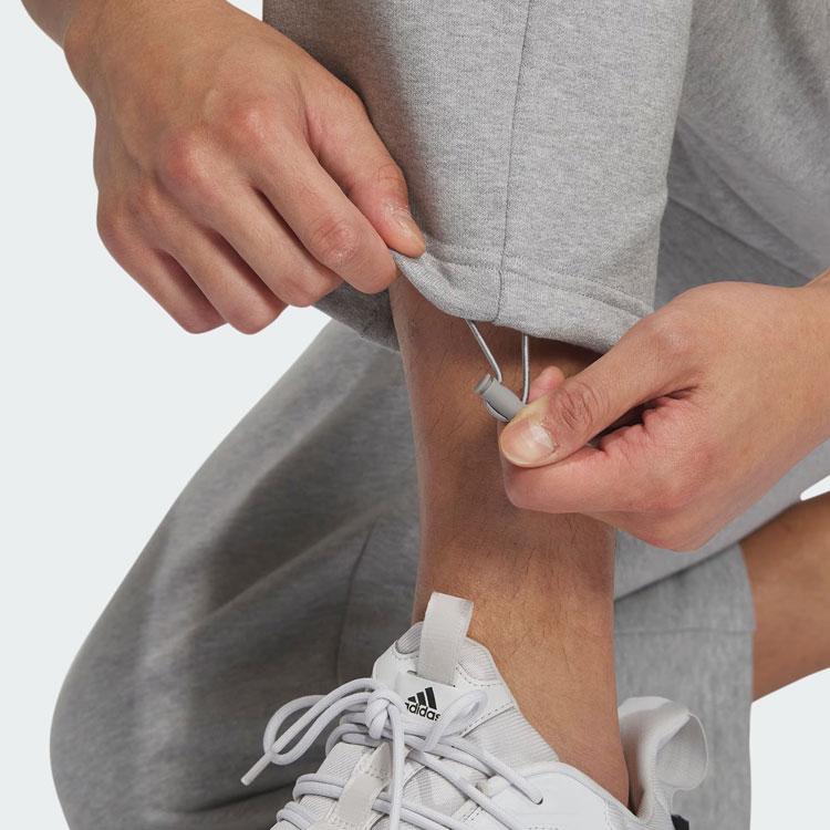 Adidas Вязаные спортивные брюки с маленьким логотипом, мужские брюки серого цвета IZ1600