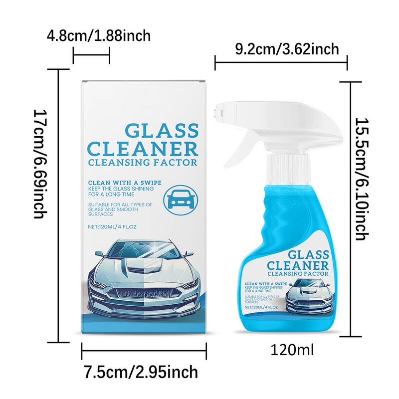 Windshield Oil Film Remover 120ml Car Glass Cleaner Car Window Cleaner For Remove Dirt Water Stains Windshield Cleaner Car