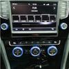 For Volkswagen VW Golf MK7 2014-2020 Aluminum Alloy Car Air Conditioning Knob Cover Control Switch Decoration Ring Trim Stickers