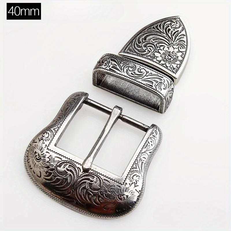 3 шт./набор Металлическая пряжка для ремня для мужчин Винтажная тисненая пряжка-штифт Сделай сам Пряжка для кожаного ремесла