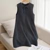 Женское платье-жилет А-силуэта без рукавов с круглым вырезом Sibeishe